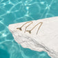 WHALE TAIL THREADER EARRINGS