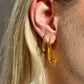 AURA OVAL HOOP EARRINGS