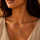 LETTER CHARM NECKLACE SILVER