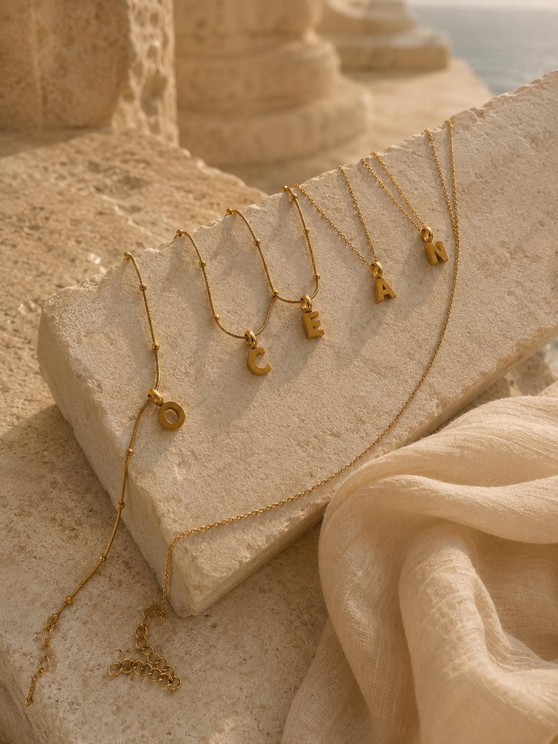 LETTER CHARM NECKLACE