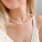 Model wearing Pearl Choker Necklace at the beach customer photo