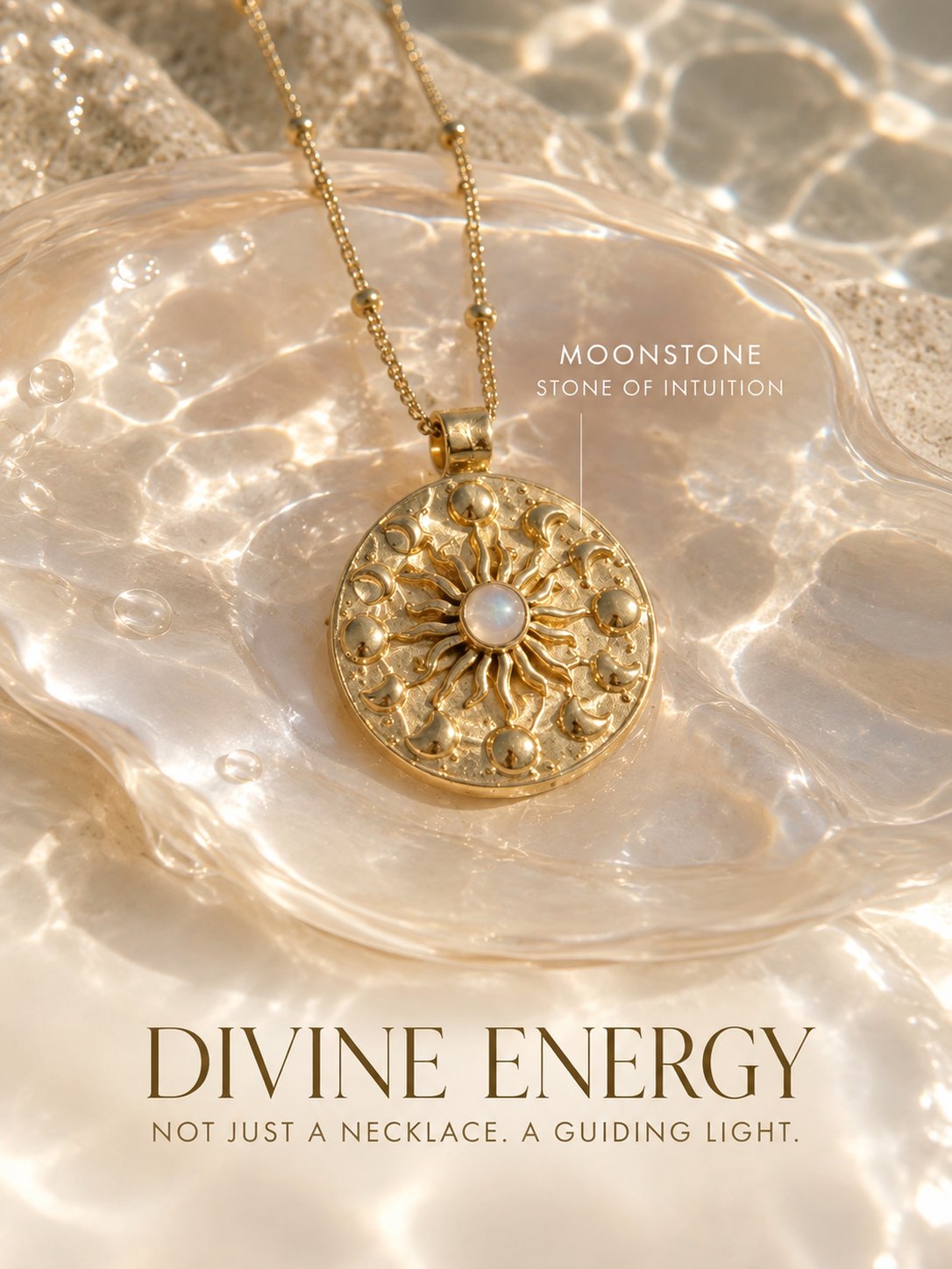 MOONSTONE LUNA NECKLACE