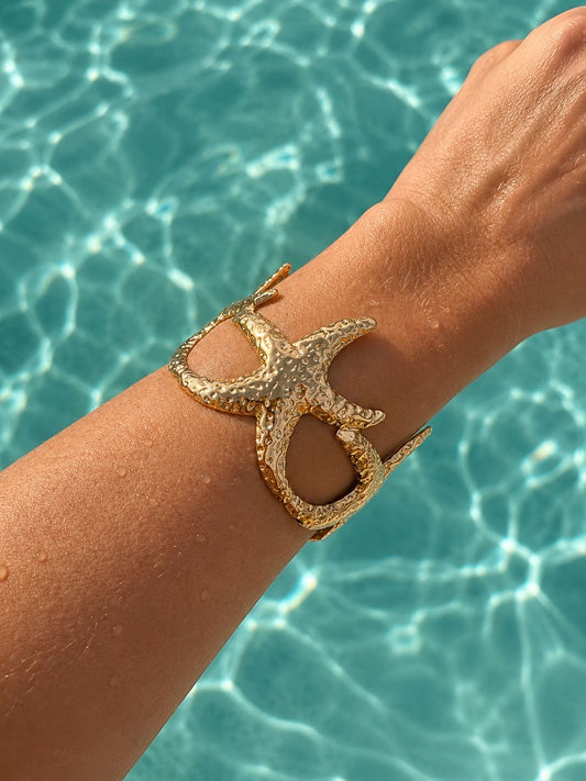 Gold Bracelet, Ocean inspired 