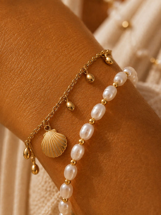 SEASHELL BOBBLE BRACELET