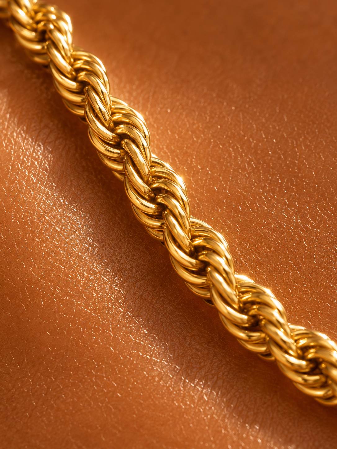 TWISTED ROPE CHAIN BRACELET