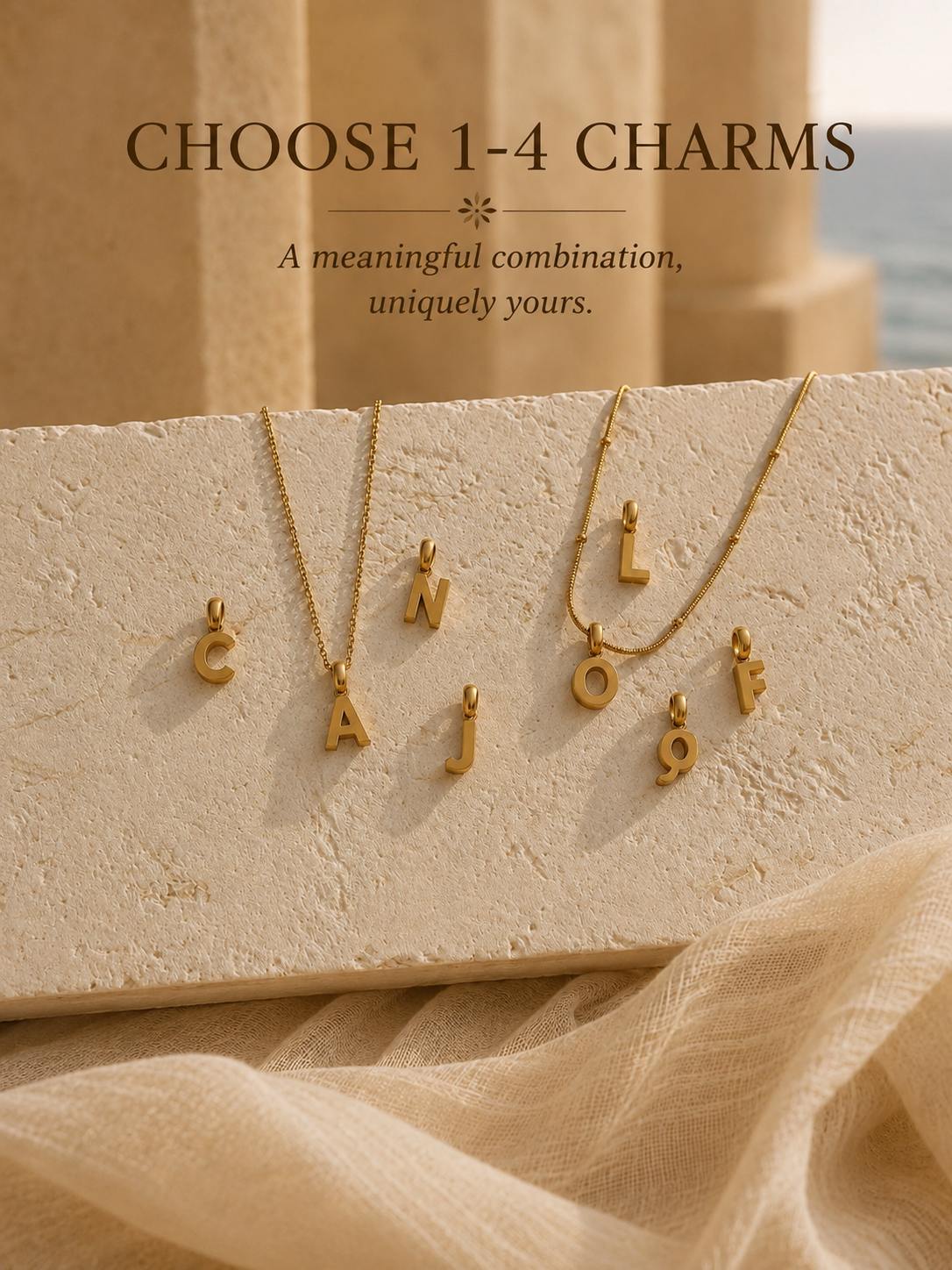 LETTER CHARM NECKLACE