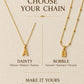 LETTER CHARM NECKLACE