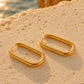 AURA OVAL HOOP EARRINGS