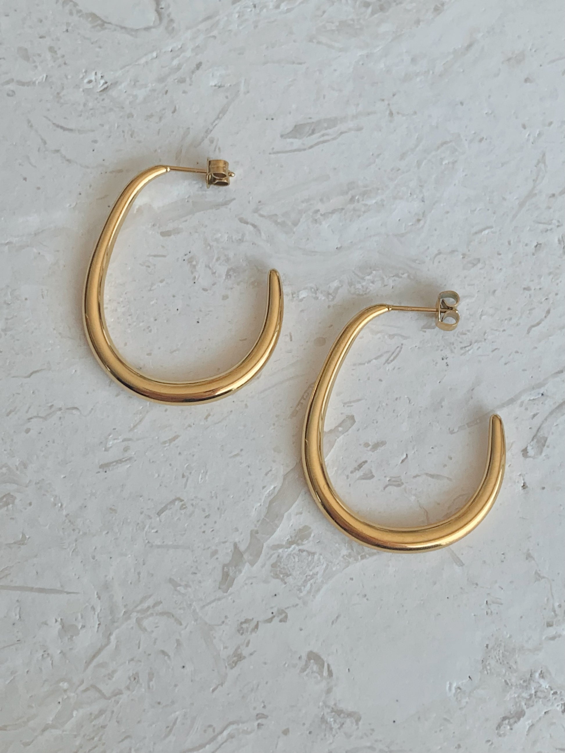 gold waterproof earrings australia 18k gold PVD