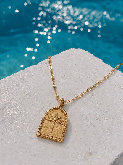 PALM TREE PARADISE NECKLACE