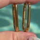 AURA LONG OVAL HOOP EARRINGS