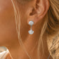 PEARL CLAM SHELL EARRINGS