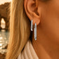 AURA OVAL HOOP EARRINGS