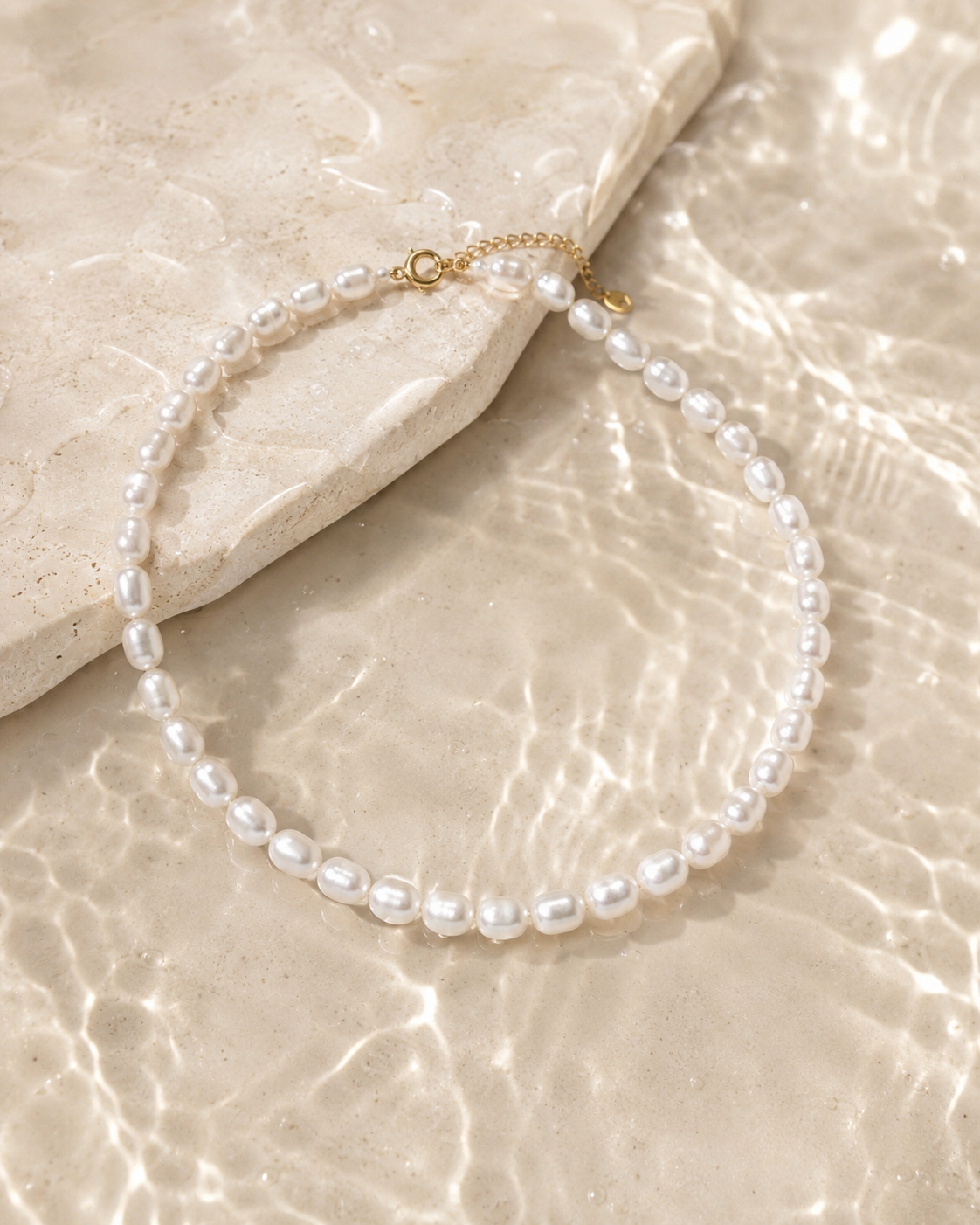 waterproof-pearl-choker-necklace-beach-jewellery