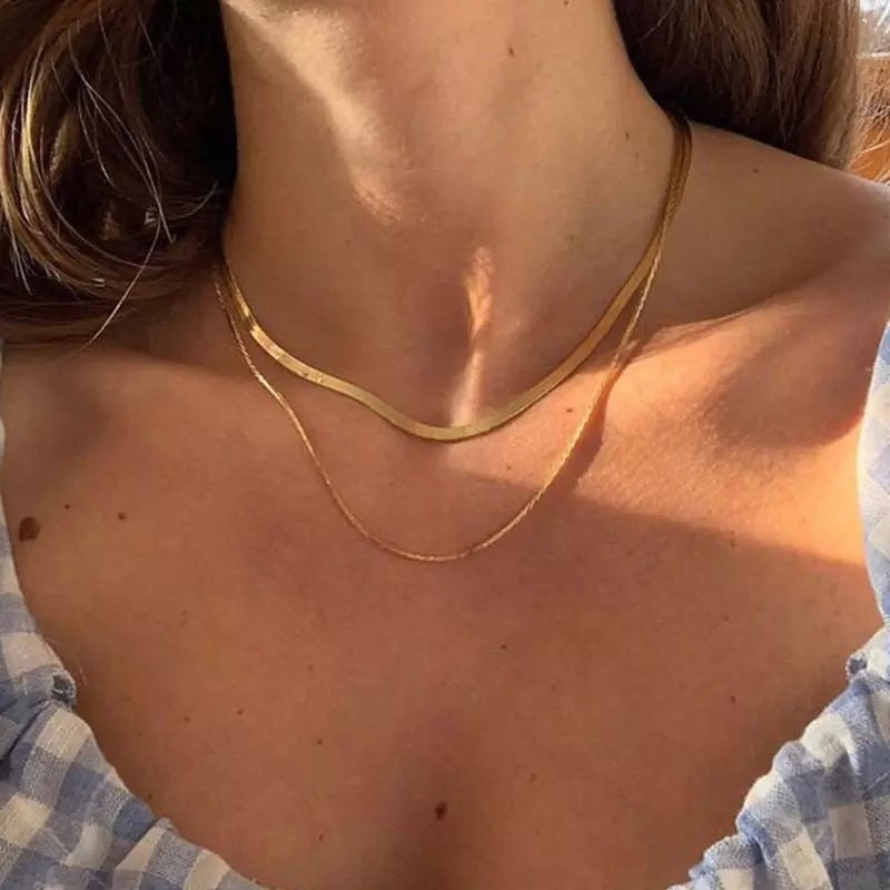 DOUBLE LAYER SNAKE CHAIN