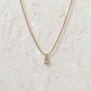 CRYSTAL LETTER CHARM NECKLACE
