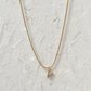 CRYSTAL LETTER CHARM NECKLACE