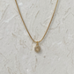 CRYSTAL LETTER CHARM NECKLACE