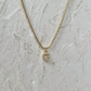 CRYSTAL LETTER CHARM NECKLACE