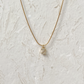 CRYSTAL LETTER CHARM NECKLACE