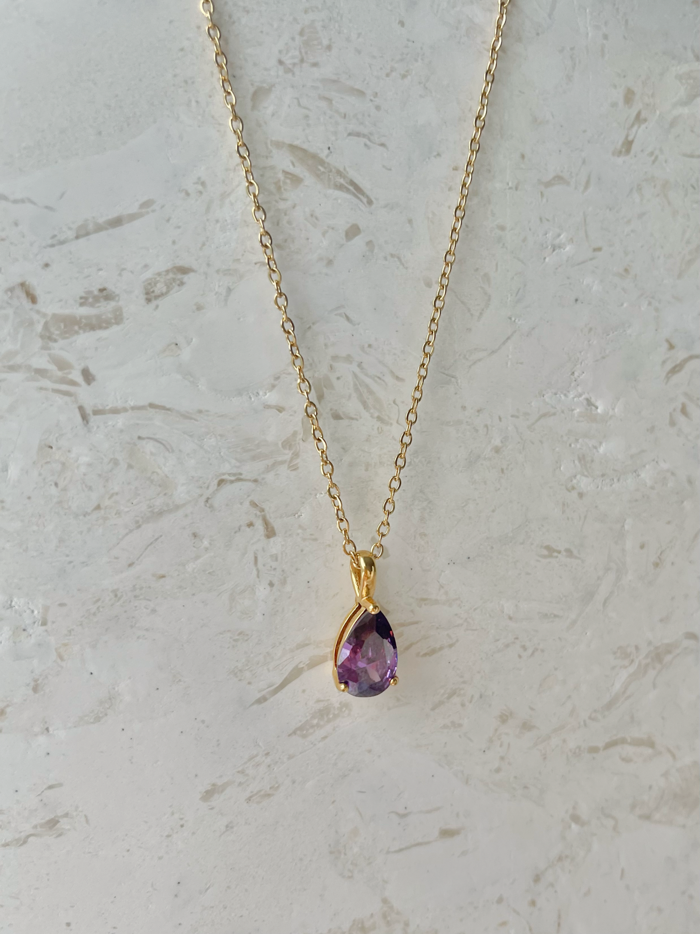 FEBRUARY BIRTHSTONE NECKLACE