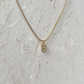CRYSTAL LETTER CHARM NECKLACE