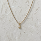 CRYSTAL LETTER CHARM NECKLACE