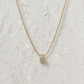 CRYSTAL LETTER CHARM NECKLACE