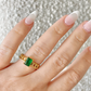 MIRA GREEN CRYSTAL RING