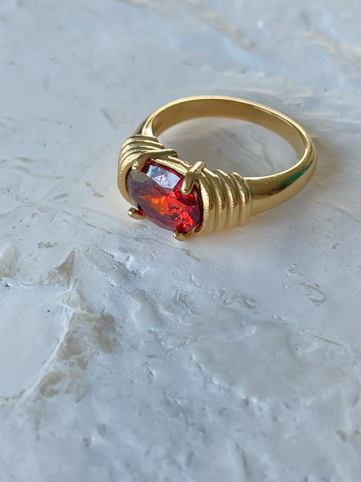 ATHENA RED RING