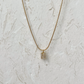 CRYSTAL LETTER CHARM NECKLACE