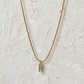 CRYSTAL LETTER CHARM NECKLACE