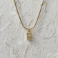 CRYSTAL LETTER CHARM NECKLACE