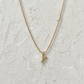 CRYSTAL LETTER CHARM NECKLACE