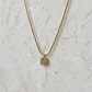 CRYSTAL LETTER CHARM NECKLACE