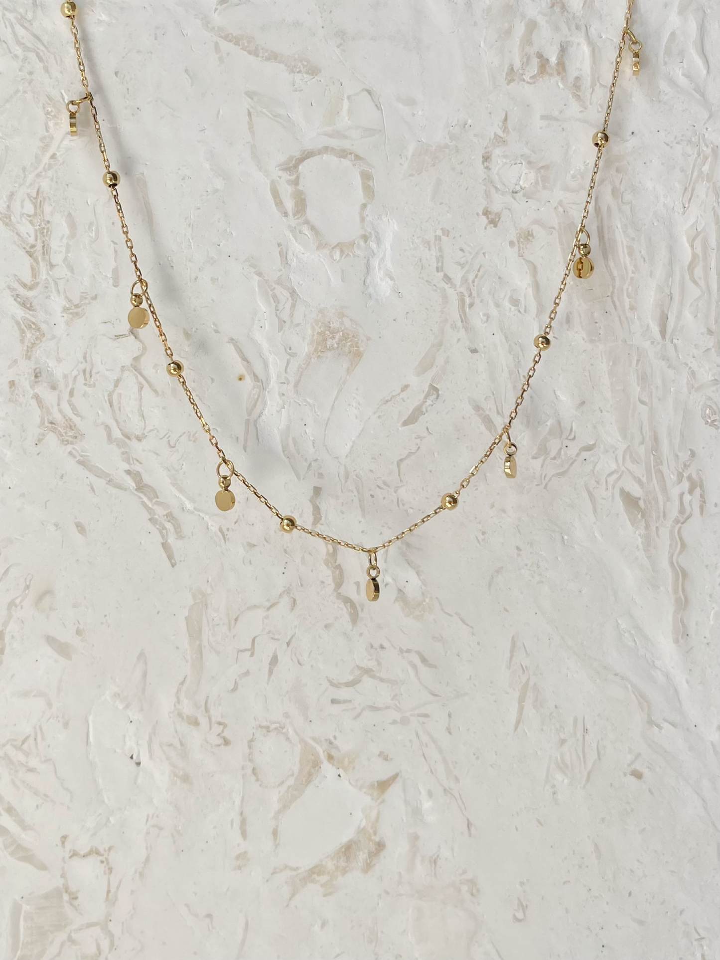 DAINTY BOBBLE CHAIN NECKLACE