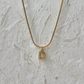 CRYSTAL LETTER CHARM NECKLACE